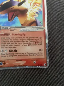 Pokemon TCG Typhlosion EX Holo Rare Card 110/115 2005 Unseen Forces - Image 3