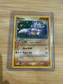 Pokemon TCG Rhydon Reverse Holo Card 46/101 Hidden Legends NM - Image 1