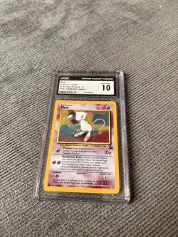 Pokemon Mew #9 Holo Black Star Promo Card CGC 10 Gem Mint (2000) Vintage - Image 1