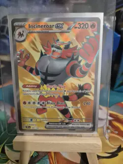 Incineroar ex 187/162 Holo Pokemon Card Scarlet Violet Temporal Forces NEAR MINT - Image 1