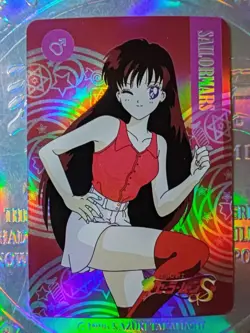 Card Goddess Anime Sailor Moon Mercury Mars Jupiter Venus Sexy Holo Oil - Image 1