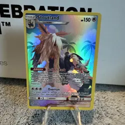 Pokemon Card - Stoutland (Secret) 248/236 Sm-Cosmic Eclipse Holo Near Mint - Image 1