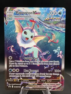 Vaporeon VMAX SWSH182 SWSH: Sword & Shield Black Star Promo Card Holo NM- - Image 1