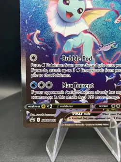 Vaporeon VMAX SWSH182 SWSH: Sword & Shield Black Star Promo Card Holo NM- - Image 5