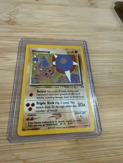 Pokemon TCG Hitmontop Neo Discovery Holo Rare Card 3/75 LP Condition - Image 2