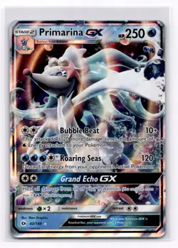 Primarina GX SM Base Set - Pokemon NM 42/149 - Image 1