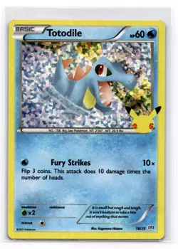 Totodile - 18/25 McDonald's 25th Anniversary Promos - Pokemon NM 018/025 - Image 1