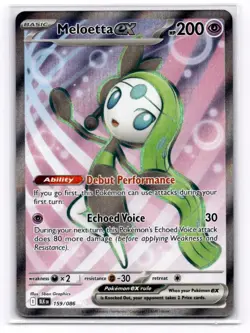 Meloetta ex SV: Black Bolt - Pokemon NM 159/086 - Image 1