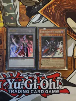 YUGIOH GORZ THE EMISSARY OF DARKNESS DLG1 SECRET LIMITED NM/LP + EMISSARY TOKEN - Image 1