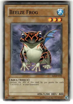 Beelze Frog SOI-EN026 Shadow of Infinity Yu-Gi-Oh Unlimited NM - Image 1