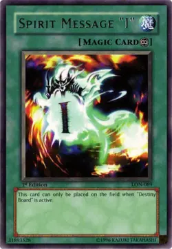 Spirit Message "I" LON-089 R Labyrinth of Nightmare Yu-Gi-Oh 1st Edition NM/M - Image 1