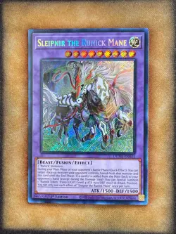 Yugioh Sleipnir the Runick Mane DUNE-EN035 Secret Rare 1st Ed NM - Image 1
