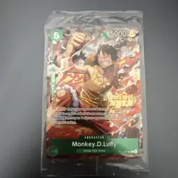 SEALED One Piece Tcg P-135 Monkey D Luffy Pre Release Winner Card - Image 1