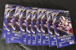 Lot of 10 - One Piece OP-14 The Azure Sea's Seven Sleeved Booster Packs - Image 1