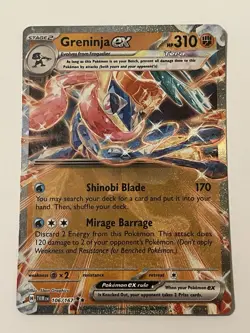 Greninja EX TCG Holo Card Twilight Masquerade 106/167 Pokemon Card near MINT + - Image 1