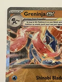 Greninja EX TCG Holo Card Twilight Masquerade 106/167 Pokemon Card near MINT + - Image 2