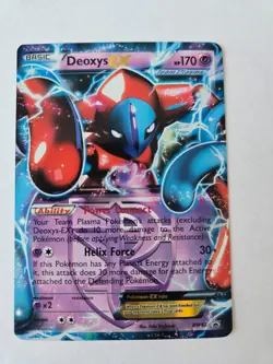 Deoxys EX Team Plasma BW82 Holo Black White Black Star Promo Pokemon TCG Card - Image 1