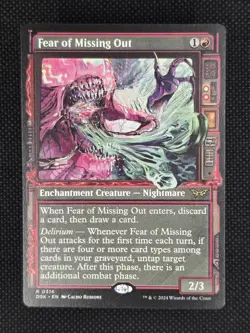 Fear of Missing Out - SHOWCASE - MTG Duskmourn: House of Horror - NM - Image 1