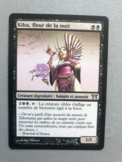 Mtg Carte Magic Champions of Kamigawa Kiku Night's Flower French MP - Image 1