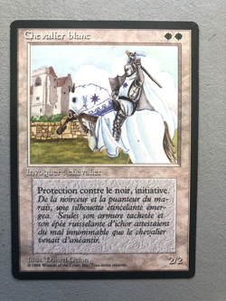 Mtg Carte Magic Fbb White Knight French LP/MP - Image 1