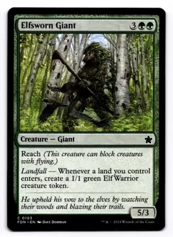 Elfsworn Giant -FDN- 103 NM - Magic: The Gathering - Image 1