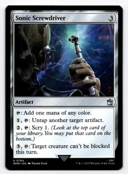 Sonic Screwdriver -WHO- 184 NM - Magic: The Gathering - Image 1