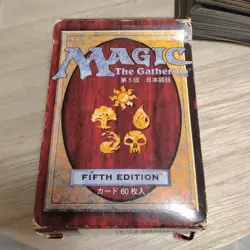 MTG 5th Edition 60 Card Japanese Deck with Box & Guide Vintage Play Set JAPAN - Image 4
