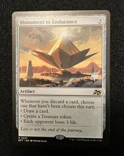 MTG English Monument to Endurance NM Normal Promo Pack: Aetherdrift - Image 1