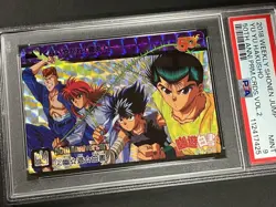 PSA9 Mint Yu Yu Hakusho Carddass #2 Jump 50th Anniversary Holo Card JAPAN - Image 2