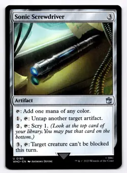 Sonic Screwdriver (0185) -WHO- 185 Normal NM - Magic: The Gathering - Image 1