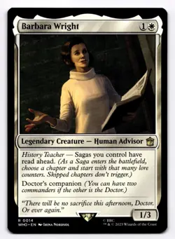 Barbara Wright -WHO- 14 NM - Magic: The Gathering - Image 1