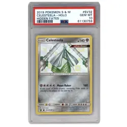 2019 Pokemon S & M Celesteela Holo Hidden Fates Gem Mint PSA 10 - Image 1