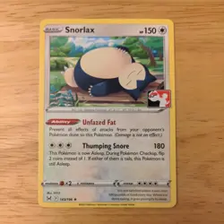 Pokemon TCG - Snorlax 143/196 Play Stamped Prize Pack Series 3 Non Holo - Image 1