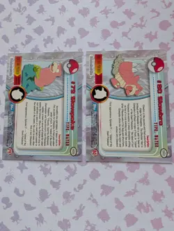 Slowpoke/Slowbro #79/80 Topps Blue Logo Non Foil TV Animation Pokemon Card - Image 2