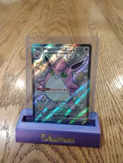 Pokemon Paldean Fates Wigglytuff ex 222/091 Holo VF+ Full Art FAST FREE SHIP - Image 1