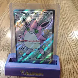 Pokemon Paldean Fates Wigglytuff ex 222/091 Holo VF+ Full Art FAST FREE SHIP - Image 2