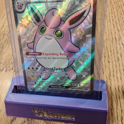 Pokemon Paldean Fates Wigglytuff ex 222/091 Holo VF+ Full Art FAST FREE SHIP - Image 4