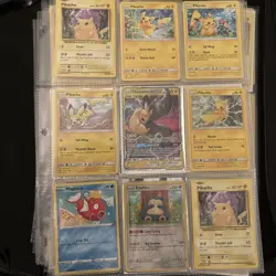 Lot of Pokemon Cards 84 all Pikachu & Charizards cards w/ Card Binder - Image 2