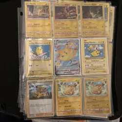 Lot of Pokemon Cards 84 all Pikachu & Charizards cards w/ Card Binder - Image 3