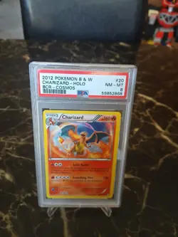 2012 POKEMON B & W CHARIZARD-HOLO BCR-COSMOS PSA 8 - Image 1