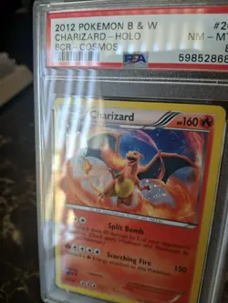 2012 POKEMON B & W CHARIZARD-HOLO BCR-COSMOS PSA 8 - Image 4