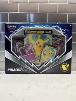 Pokemon TCG: Pikachu V Box 2x Evolving Skies 1x Fusion 1x Brilliant Rare New - Image 1