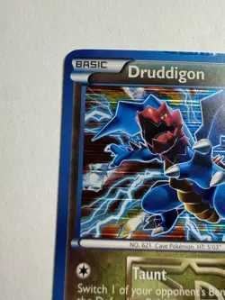 MP Druddigon BW80 Promo Team Plasma Tinsel Holo Black White Pokemon card - Image 2