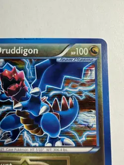 MP Druddigon BW80 Promo Team Plasma Tinsel Holo Black White Pokemon card - Image 5