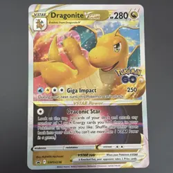 Dragonite Vstar SWSH236 NM Full Art Promo Pokemon Card - Image 1