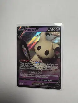 Pokemon Mimikyu V Ultra Rare Full Art Holo Swsh09: Brilliant Stars 068/172 160HP - Image 1