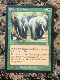 MTG Call of the Herd x1 Time Spiral Timeshifted NM, Magic the Gathering - Image 1
