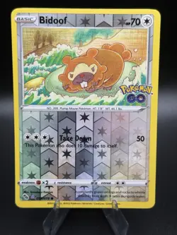 Ditto (Bidoof) - 059/078 - Pokemon Go Common Reverse Holo Unpeeled LP - Image 1