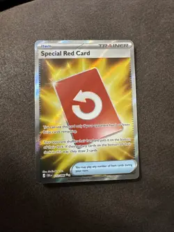 Special Red Card Full Art Ultra Rare Chaos Rising Pokemon Card TCG - Image 1