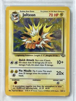 Pokemon 1999 Jungle Jolteon 4/64 Holo PSA 5 *Vintage Pokemon* - Image 2